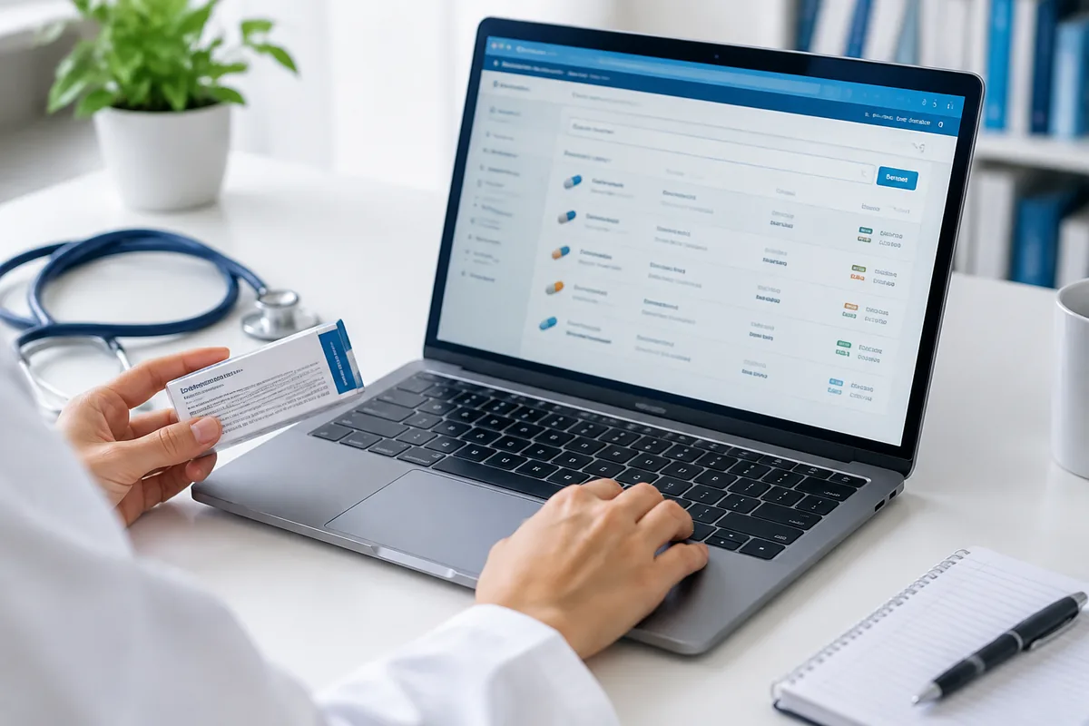 Comment rechercher un médicament par substance active dans un répertoire médical